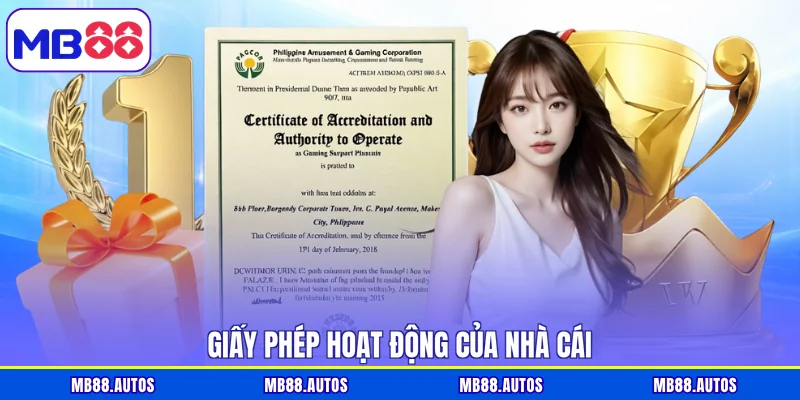 Giấy phép hoạt động của nhà cái